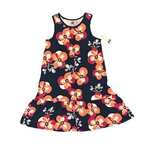 Tea Collection Ruffle Hem Tank Dress Balla Floral Print Girls Size 12 24M12319